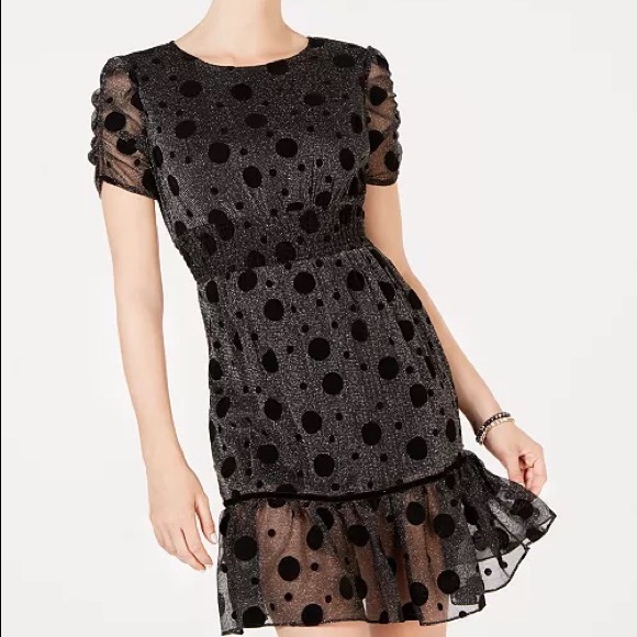 NWT - FANTASTIC PARTY DRESS Betsey Johnson
Polka-Dot Metallic Fit & Flare Dress - Picture 2 of 3